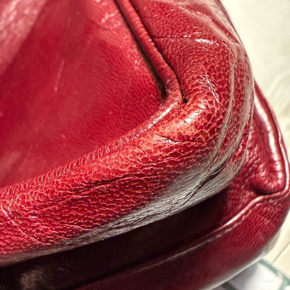 BOTTEGA VENETA VINTAGE BURGUNDY SHOULDER BAG - Picture 16 of 16